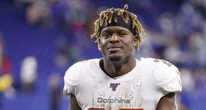 RB Kalen Ballage fails Jets physical, reverts back to Dolphins