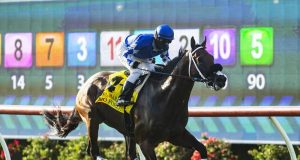 Mo Forza, jockey Flavien Prat wins Del Mar Mile Mo Forza, jockey Flavien Prat