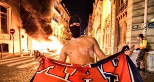 PSG Champions League defeat causes riots in the street