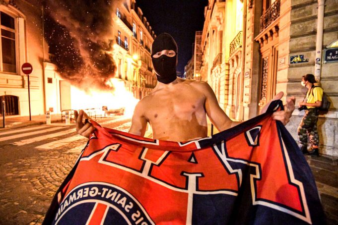 PSG-fans-clash-with-Paris-police-after-Champions-League-agony
