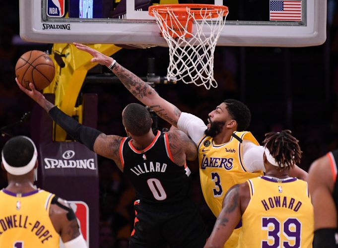 The Lakers and the Trail Blazers