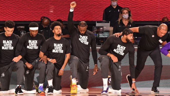 kneeling Players kneeling Players