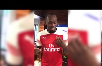 World’s Fastest man Usain Bolt loses bet against Arsenal friend