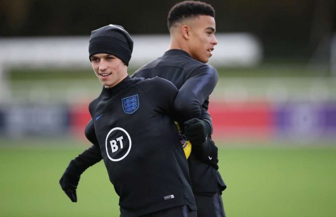 Mason Greenwood Phil Foden Mason Greenwood and Phil Foden