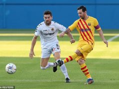 Messi first appearance for Barca after unsuccessful effort to desert the club Messi Appearance against Gimnastic de Tarragona