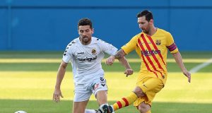Messi first appearance for Barca after unsuccessful effort to desert the club Messi Appearance against Gimnastic de Tarragona