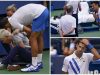 Novak Djokovic accidentally strikes lineswoman with ball