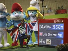 Mo Farah breaks one-hour world record