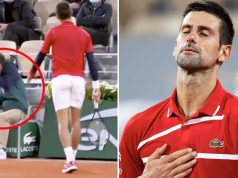 Awkward deja vu has Novak Djokovic hits another Official
