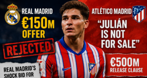 Real Madrid’s €150 Million Shock Bid for Julián Álvarez Rejected