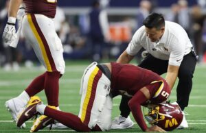 How Did Jayden Daniels Hurt His Elbow? The Freak Play That Sent the Commanders QB Off the Field